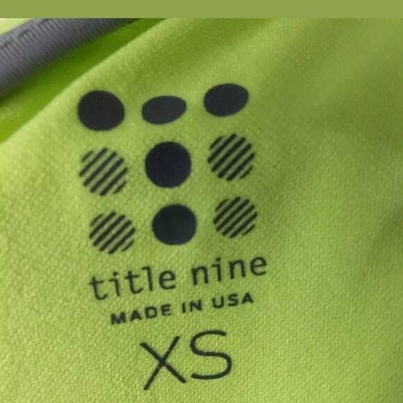 Title Nine LIME AND GRAY Tide Tankini Top Great Co - Picture 6 of 6
